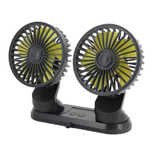Kdouehg Einstellbarer Dual-Head-Lüfter für Auto-USB-Antrieb, 3-Gang-Laufkühlungslüfter mit 3-Gang-Armaturenbrettkühlung Kdouehg Einstellbarer Dual-Head-Lüfter für Auto-USB-Antrieb, 3-Gang-Laufkühlungslüfter mit 3-Gang-Armaturenbrettkühlung von Kdouehg