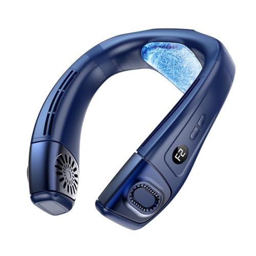 Kdouehg Halsventilator Halsventilatoren, die Kalte Luft Ausblasen Wiederaufladbarer Halsklimaanlage Blau Kdouehg Halsventilator Halsventilatoren, die Kalte Luft Ausblasen Wiederaufladbarer Halsklimaanlage Blau von Kdouehg