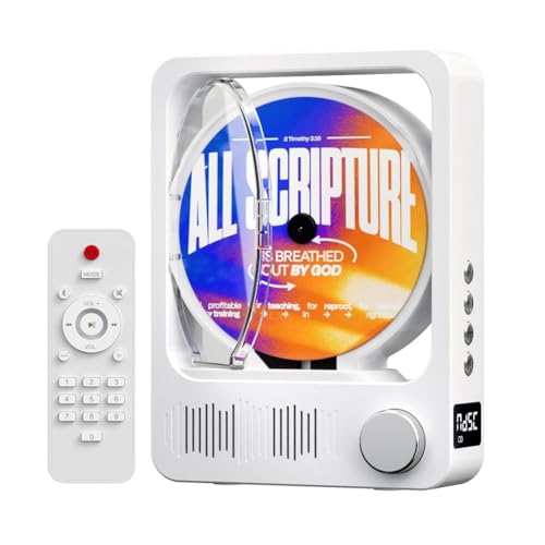 Kdouehg HiFi Stereo Desktop CD Player mit Bluetooth 5.3, Lautsprechern, Fernbedienung und LED-Display für Zuhause Kdouehg HiFi Stereo Desktop CD Player mit Bluetooth 5.3, Lautsprechern, Fernbedienung und LED-Display für Zuhause von Kdouehg