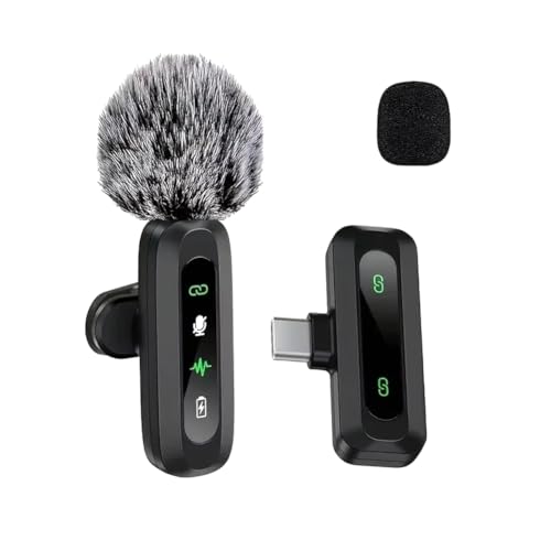 Kdouehg J3 Kabelloses Ansteckmikrofon USB-Typ-C-Anschluss Mikrofon mit Rauschunterdrückung für Streaming Unidirektionales Richtdiagramm B Kdouehg J3 Kabelloses Ansteckmikrofon USB-Typ-C-Anschluss Mikrofon mit Rauschunterdrückung für Streaming Unidirektionales Richtdiagramm B von Kdouehg