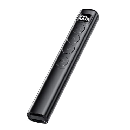 Kdouehg Kabelloser Stift zum Umblättern, PPT-Eingabestift, Slide-USB-Pointer, Infrarot-Fernbedienung für Projektor, Schwarz Kdouehg Kabelloser Stift zum Umblättern, PPT-Eingabestift, Slide-USB-Pointer, Infrarot-Fernbedienung für Projektor, Schwarz von Kdouehg