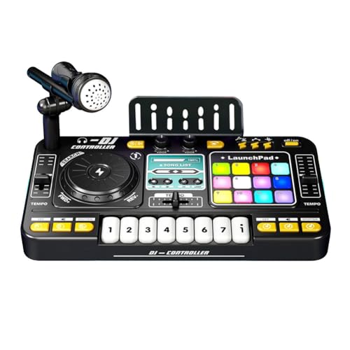 Kdouehg Kinder-Simulations-Multifunktions-DJ-Mixer-Controller DJ-Player mit Eingebautem Mikrofon Kdouehg Kinder-Simulations-Multifunktions-DJ-Mixer-Controller DJ-Player mit Eingebautem Mikrofon von Kdouehg