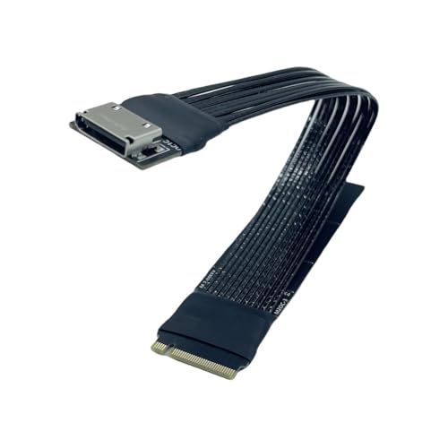 Kdouehg M.2 NVMe zu Oculink SFF-8611 M.2 NVME zu Oculink-Verlängerungskabel M2 zu SFF-8612 Adapter PCIe 4.0 Gen4 Kabel für Desktop-Laptop Kdouehg M.2 NVMe zu Oculink SFF-8611 M.2 NVME zu Oculink-Verlängerungskabel M2 zu SFF-8612 Adapter PCIe 4.0 Gen4 Kabel für Desktop-Laptop von Kdouehg