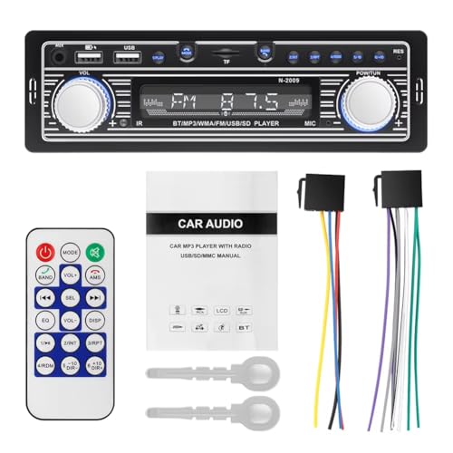 Kdouehg MP3-Player USB AUX Autoradio Stereo-Player Bluetooth Kompatibel mit Fernbedienung Autoradio Elektronik Zubehör Kdouehg MP3-Player USB AUX Autoradio Stereo-Player Bluetooth Kompatibel mit Fernbedienung Autoradio Elektronik Zubehör von Kdouehg