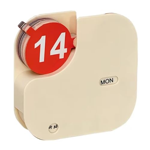 Kdouehg Minimalistischer Kunststoff-Schreibtischkalender, Flip-Kalender für zu Hause, Kompakt und Tragbar Kdouehg Minimalistischer Kunststoff-Schreibtischkalender, Flip-Kalender für zu Hause, Kompakt und Tragbar von Kdouehg