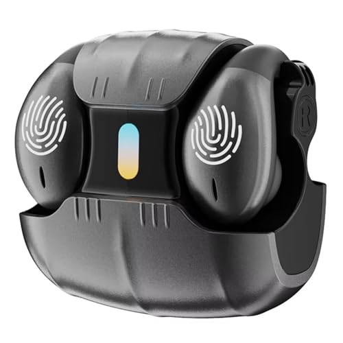 Kdouehg Offener Ohrclip mit Knochenleitung, Kabellose Bluetooth 5.5-Kopfhörer, LED-Atmungslicht, Geräuschunterdrückung, Ohrhörer für Musik A Kdouehg Offener Ohrclip mit Knochenleitung, Kabellose Bluetooth 5.5-Kopfhörer, LED-Atmungslicht, Geräuschunterdrückung, Ohrhörer für Musik A von Kdouehg