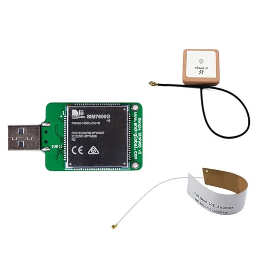 Kdouehg SIMCOM SIM7600G H USB Dongle mit Antenne HSPA+ GSM GPRS Edge UMTS LTE 4G Cat4 für SIM7600 SIM7500 SIM7600X-H Kdouehg SIMCOM SIM7600G H USB Dongle mit Antenne HSPA+ GSM GPRS Edge UMTS LTE 4G Cat4 für SIM7600 SIM7500 SIM7600X-H von Kdouehg