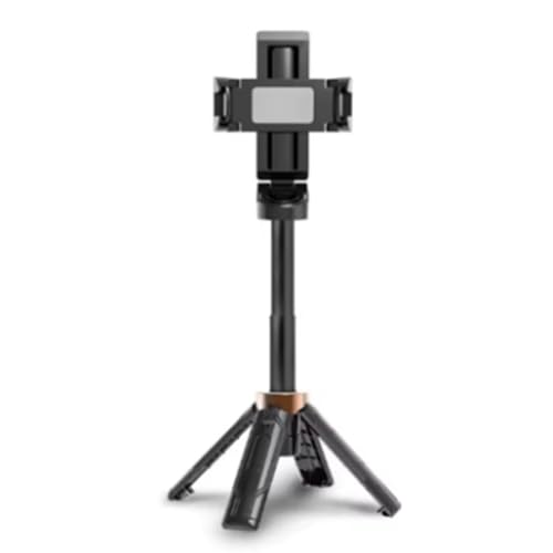 Kdouehg Selfie-Stick, Skalierbar, Tragbar, Handy-Kamera-Ständer, Bluetooth, Höhenverstellbar, Flach Stehend, Vierbein von Kdouehg