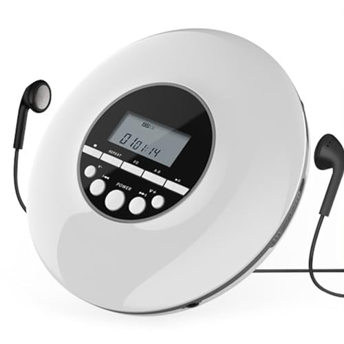Kdouehg Tragbarer CD-Player MP3-Musikplayer mit Stereo-Ohrhörern und Bluetooth-Ausgang CD-Player mit LCD-Display A Kdouehg Tragbarer CD-Player MP3-Musikplayer mit Stereo-Ohrhörern und Bluetooth-Ausgang CD-Player mit LCD-Display A von Kdouehg