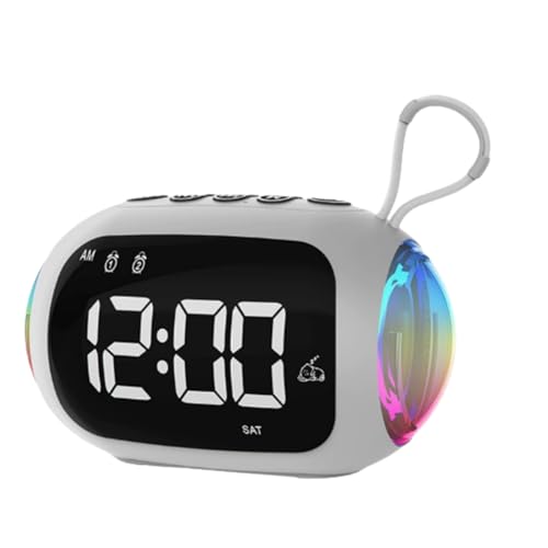 Kdouehg Tragbares FM-Radio FM-Radio Bluetooth-Lautsprecher Nachtlicht-Subwoofer mit Dimmdisplay Doppelwecker-Musikspieler Kdouehg Tragbares FM-Radio FM-Radio Bluetooth-Lautsprecher Nachtlicht-Subwoofer mit Dimmdisplay Doppelwecker-Musikspieler von Kdouehg