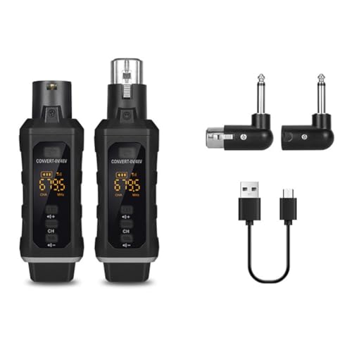 Kdouehg UHF-XLR-Adaptersystem, Kabelloses Mikrofon-Sender-/Empfängersystem für Dynamisches Mikrofon, Gitarren-/Audio-Mixer Kdouehg UHF-XLR-Adaptersystem, Kabelloses Mikrofon-Sender-/Empfängersystem für Dynamisches Mikrofon, Gitarren-/Audio-Mixer von Kdouehg