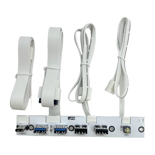 Kdouehg USB 3.0 Frontpanel-Hub IO-Panel 2-Port USB3.0+2-Port USB2.0+1-Port Type-C 20G+LED-Schalter für PC-Gehäuse Desktop Kdouehg USB 3.0 Frontpanel-Hub IO-Panel 2-Port USB3.0+2-Port USB2.0+1-Port Type-C 20G+LED-Schalter für PC-Gehäuse Desktop von Kdouehg