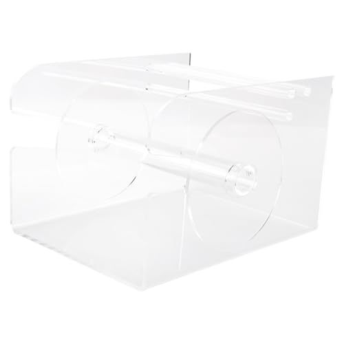 Kdouehg Verstellbarer Etikettenspender, 3 Scheiben, Aufkleberrollenhalter, Transparenter Etikettenrollenhalter Aus Acryl für Büro, Zuhause, Schreibtisch von Kdouehg