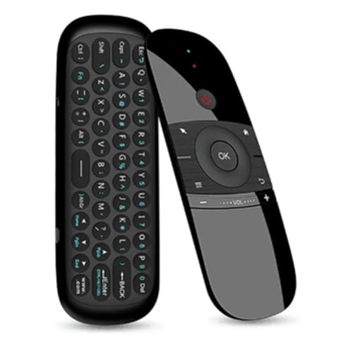 Kdouehg W1 Air Mouse 2,4 G Kabellose Tastatur-Fernbedienung, IR-Fernbedienung, Lernfähig, 6-Achsen-Bewegungssensor für Smart TV, Android-PC Kdouehg W1 Air Mouse 2,4 G Kabellose Tastatur-Fernbedienung, IR-Fernbedienung, Lernfähig, 6-Achsen-Bewegungssensor für Smart TV, Android-PC von Kdouehg