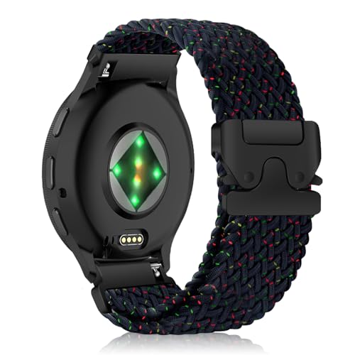 KeHowy 22mm Nylon Armband für Garmin Venu 3 45mm/Venu 2/vivoactive 4/Active, Elastisches Sport Geflochtenes Ersatzarmband für Garmin Forerunner 265/Forerunner 255/255 Music - Tiefes Blau KeHowy 22mm Nylon Armband für Garmin Venu 3 45mm/Venu 2/vivoactive 4/Active, Elastisches Sport Geflochtenes Ersatzarmband für Garmin Forerunner 265/Forerunner 255/255 Music - Tiefes Blau von KeHowy