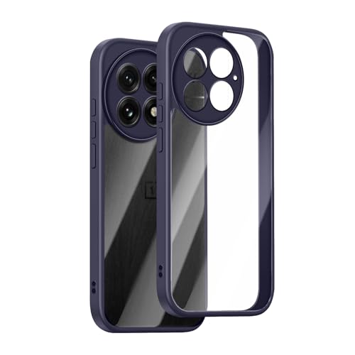 KeHowy Hülle für OnePlus 13 5G, Weiches TPU Rahmen + Harte PC-Rückseite Transparent Dünn Schutzhülle, [Kameraschutz] Solid Farbe TPU Rahmen, 360 Grad Cover Case Handyhülle für OnePlus 13 5G- Lila von KeHowy