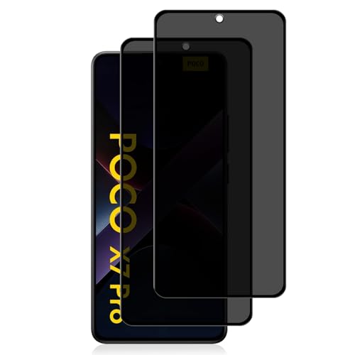KeHowy Privacy Schutzfolie für Xiaomi Poco X7 Pro 5G für Panzerglas, Sichtschutz Schutzfolie, Anti-Spy Panzerglasfolie, [Anti-Kratzer] 9H Panzerfolie Displayschutzglas für Xiaomi Poco X7 Pro 5G von KeHowy