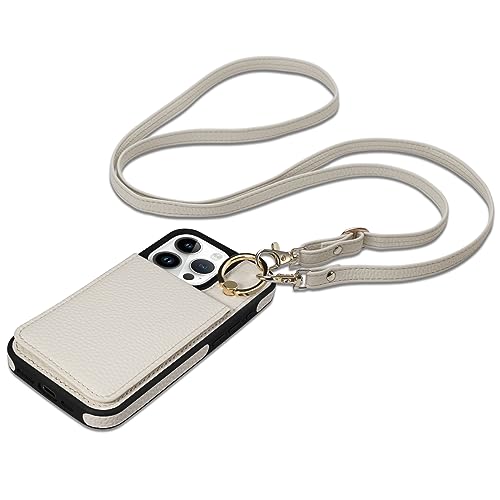 Keallce Schutzhülle für iPhone 15 Pro, 15,5 cm, abnehmbare Crossbody-Schutzhülle mit RFID-blockierenden Kartenfächern, 360 Standring, Flip-Leder-Schutzhülle, Umhängeband, Schultergurt, für Damen für Keallce Schutzhülle für iPhone 15 Pro, 15,5 cm, abnehmbare Crossbody-Schutzhülle mit RFID-blockierenden Kartenfächern, 360 Standring, Flip-Leder-Schutzhülle, Umhängeband, Schultergurt, für Damen für von Keallce