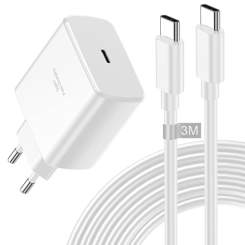 45W USB C Ladegerät für Samsung Schnellladegerät, USB C Netzteil mit 3M Ladekabel für Samsung Galaxy S23 Ultra S22 S21 S20 A14 A53 A54 5G, Ladegerät USB C für Samsung Ladegerät USB C Fast Charger von Keasen