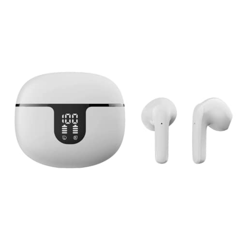 Bluetooth Kopfhörer,IPX7 Wasserdicht Wireless Kopfhörer,Kopfhörer Kabellos 5.1 HiFi Stereoklang,LED Anzeige Wireless Headphones,Touch Control Earbuds für iOS, Andriod(weiß) von Kebensh
