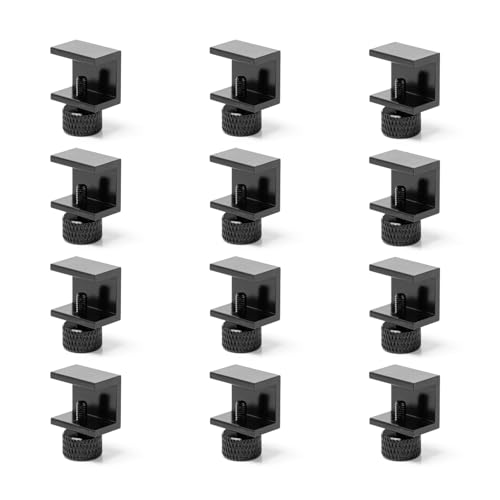 Keboyoe 12 Stück 3D Drucker Clip Klemme Druckbett Klammern 3D Drucker Glasbett Clips Verstellbare Druckbett Clips 3D Drucker Heißbett Glasplattform Halter 3D Drucker Zubehör von Keboyoe