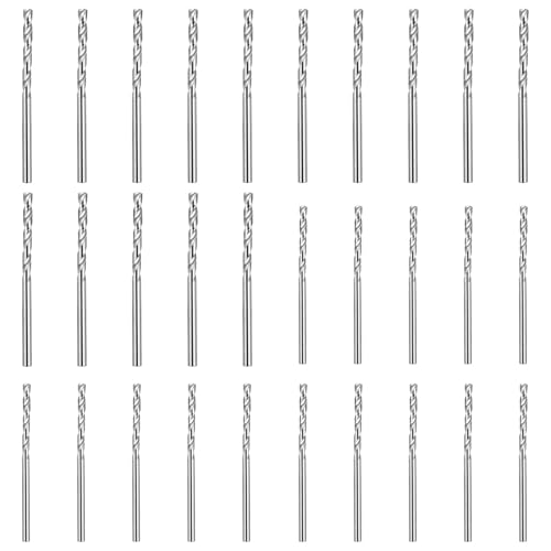 Keboyoe 30 Stücke Kleine Holzbohrer Set, Holzbohrer Bosch 2.5 mm 3mm Bohrer Holz, Hss Spiralbohrer Metall, Metallbohrer Set Hss Cobalt für Holz, Metall, Kunststoff, Aluminium, Edelstahl von Keboyoe
