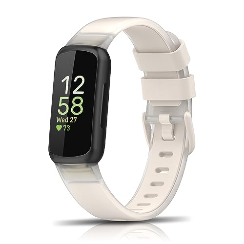 KeeFos Armband Kompatibel mit Fitbit Inspire 3, Sport Ersatzband Silikon Uhrenarmband Herren Damen Ersatzarmband für Fitbit Inspire 3 - Polarstern von KeeFos