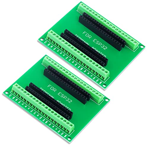 KeeYees 2pcs ESP32 Breakout Board Shield GPIO 1 in 2 für ESP32 Entwicklungsboard (38 PIN Narrow) von KeeYees