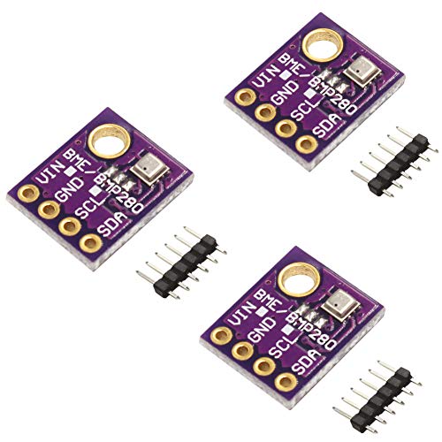 KeeYees 3pcs BME280 Digital 5V Barometrischer Sensor Druck Temperatur Luftfeuchtigkeit Modul Board IIC I2C für Arduino Raspberry Pi von KeeYees