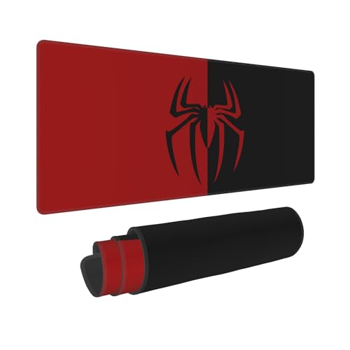 Keebik Gaming-Mauspad, Spinnen-rotes Muster, großes erweitertes Computer-Mauspad, Tastatur, komplettes Schreibtisch-Mauspad für Gaming, Büro, Zuhause, 30 x 80 cm Keebik Gaming-Mauspad, Spinnen-rotes Muster, großes erweitertes Computer-Mauspad, Tastatur, komplettes Schreibtisch-Mauspad für Gaming, Büro, Zuhause, 30 x 80 cm von Keebik