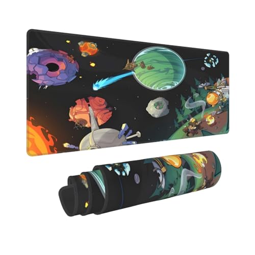 Keebik Outer Wilds Gaming-Mauspad, 30 x 60 cm, großes erweitertes Computer-Mauspad, Tastatur, komplettes Schreibtisch-Mauspad für Gaming, Büro, Zuhause von Keebik