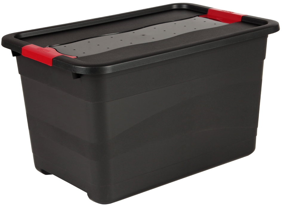 keeeper Aufbewahrungsbox , eckhart, , 52 Liter, graphite/rot von Keeeper