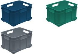 keeeper Aufbewahrungsbox Euro-Box XXL bruno eco, grau Farbe: eco-grey, 54 Liter, aus 100% Recyclingkunststoff, - 1 Stück (1539913800000) von Keeeper