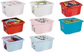 keeeper Aufbewahrungsbox karolina Paw Patrol, 45 Liter Dreh-/Stapelbox mit Deckel, aus PP, fresh-blue-transparent, - 1 Stück (1223963213700) von Keeeper