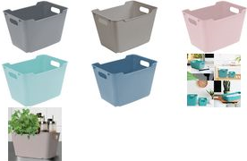 keeeper Aufbewahrungsbox lotta, 20,0 Liter, nordic-blue dekorative Lifestyle-Box zur übersichtlichen Aufbewahrung - 1 Stück (1091368000000) von Keeeper