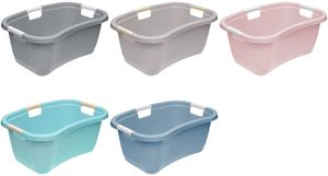 keeeper Wäschewanne janne, ergonomisch, nordic-grey stabile Wäschewanne in Nierenform, mit Softgriffen, großes - 1 Stück (1078313000000) von Keeeper