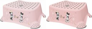 keeeper kids Tritthocker tomek Minnie, nordic-pink mit Aufdruck, Tragkraft: 80 kg, Oberfläche und Füße gummiert - 1 Stück (1843158124700) von Keeeper