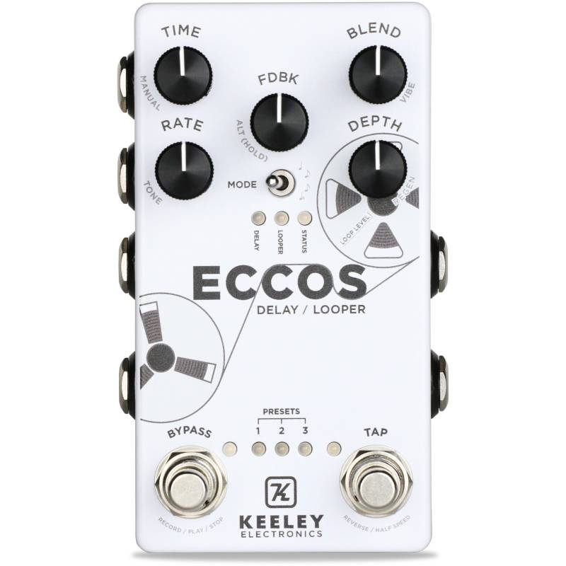 Keeley Eccos Delay / Looper Studio Quality Stereo Delay with Tape Flanged Modulation von Keeley