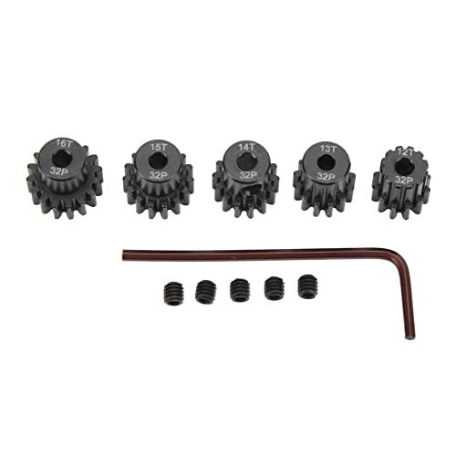 32DP 0,8 M Molybdän Ritzel, 12T 13T 14T 15T 16T, RC Auto Motor Getriebe Schwarz, 3,175mm Welle für Arrma 32DP 0,8 M Molybdän Ritzel, 12T 13T 14T 15T 16T, RC Auto Motor Getriebe Schwarz, 3,175mm Welle für Arrma von Keenso