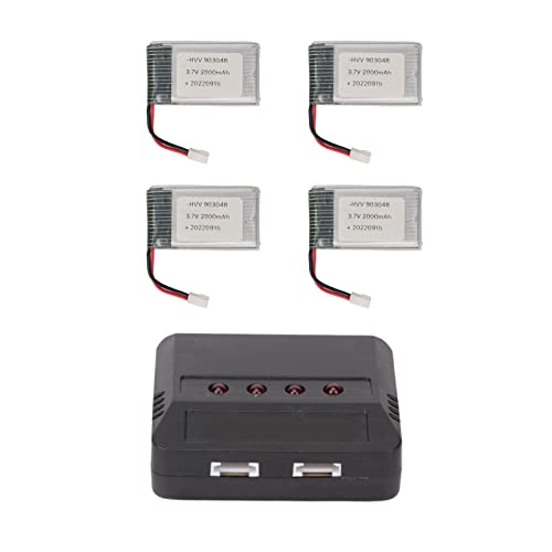 4PCS 903048 3.7 V 2000mAh RC Drohne -Batterie, Leichtes UAV -Lithium Akku für H11D H11C, Easy Carry Quadcopter Zubehör 4PCS 903048 3.7 V 2000mAh RC Drohne -Batterie, Leichtes UAV -Lithium Akku für H11D H11C, Easy Carry Quadcopter Zubehör von Keenso