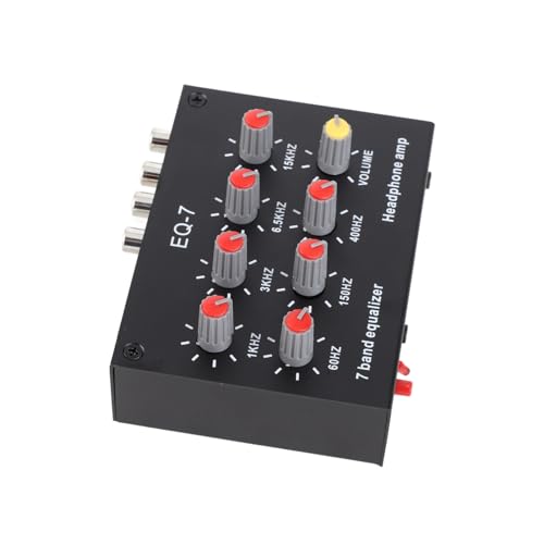 7 Bandgrafikausgleicher mit Ausgang, 12 DB Einstellung, Auto -Sound -Equalizer für Musikbegeisterte, Silver Aluminiumlegierung von Keenso