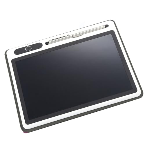 9 Zoll Schreiben Tablet Bright LCD -Zeichenbretthandwerkzeug für Geschäftstreffen mit Stift Gelblichem Grün (Rot (mit Lederetui)) von Keenso
