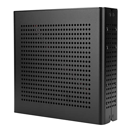 Aluminium HTPC-Gehäuse Praktisch zu Verwenden, um mit Horizontalen, Vertikalen und Wand Montierten Platzierung für Wohnzimmercomputer, Selbstbedienungsanschlüsse zu Verwenden (USB3.0) von Keenso