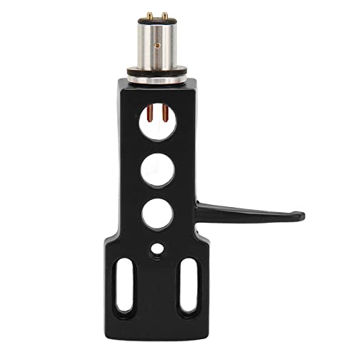 Aluminiumlegier -Plattenspieler -Kopfschale Einfacher Anschluss für Stiftnadel Hohe Stärke (Black) von Keenso