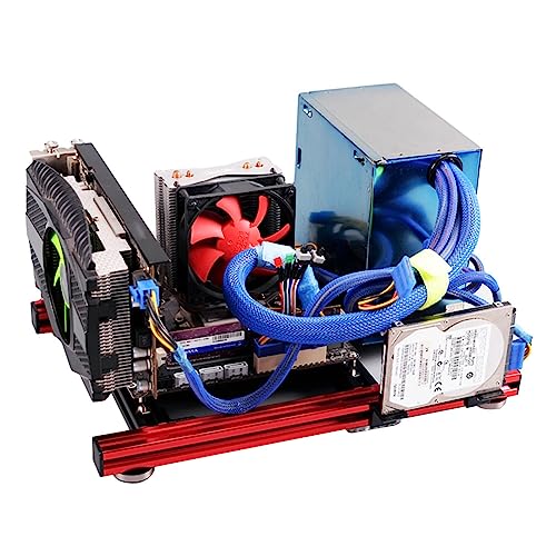 Aluminiumlegierung ITX Computer Case, das Einfache Zusammenstellen von Open -Frame -Design für DIY Fanatiker, ATX Stromversorgungsunterstützung, für Technische Versierte Personen Aluminiumlegierung ITX Computer Case, das Einfache Zusammenstellen von Open -Frame -Design für DIY Fanatiker, ATX Stromversorgungsunterstützung, für Technische Versierte Personen von Keenso