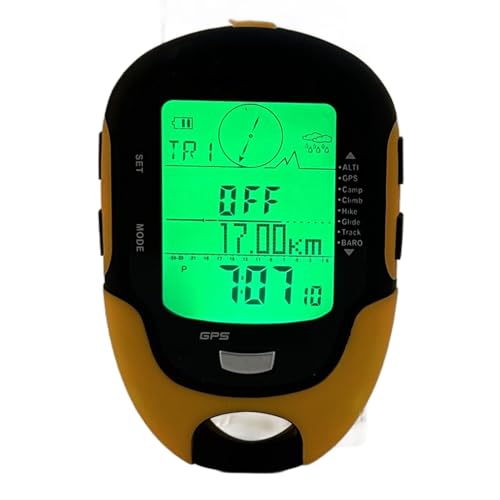 Camping GPS-Höhenmesser, Outdoor FR510 ABS IPX4 Wasserdichter Navigationsbereich Höhenmesser Temperatur Luftfeuchtigkeit Kompass GPS Elektronischer Höhenmesser von Keenso