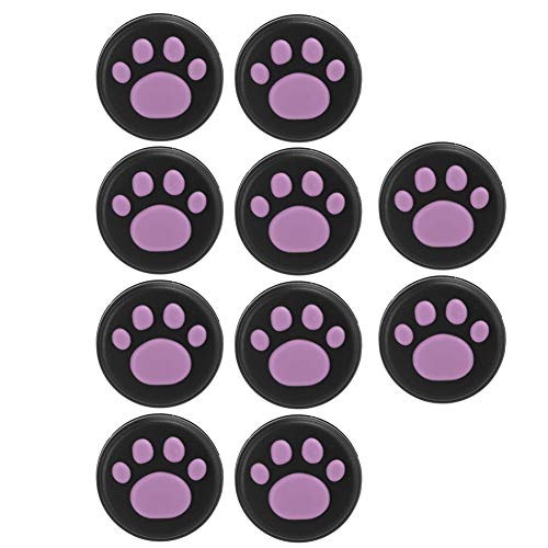 Cat Joystick Cap Skid-resistente Silikon-Daumengriffe für/Lite Controller, 10 Pack Einzigartig (Schwarze Fundamentpulverklaue) von Keenso
