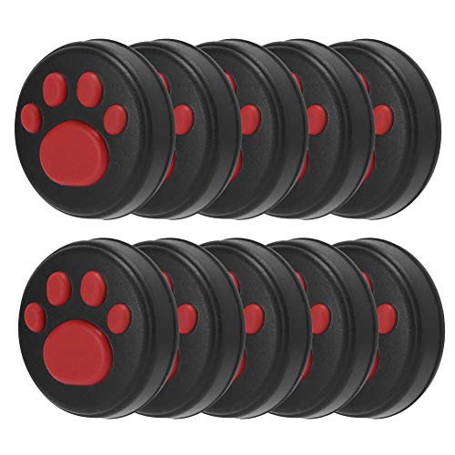 Cat Joystick Cap Skid-resistente Silikon-Daumengriffe für/Lite Controller, 10 Pack Einzigartig (Schwarze Hintergrund rote Krallen) von Keenso