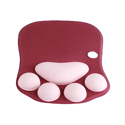 Cat Maus -Pad Süße Cartoon Slip Mouse Matte mit Handgelenkunterstützung für Home Office -Arbeit (Blaubeerlila) von Keenso