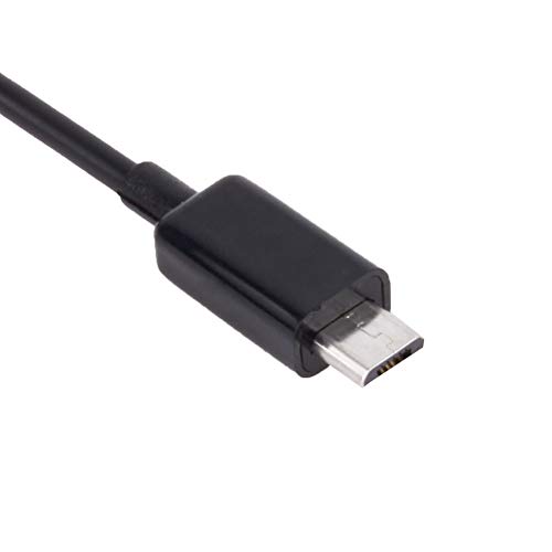 Compact 4 Port Micro USB OTG Host Hub Hub Splitter -Adapter für -Tablet Smartphone, Effizient an die Tastatur Maus Kartenleser Anschließen, für den Bürogebrauch von Keenso